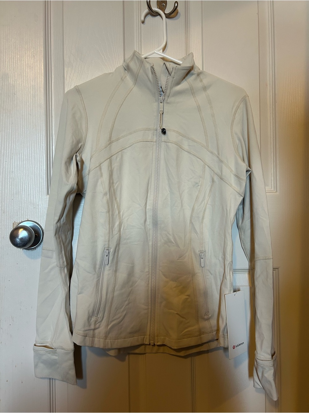 Cream coloured Lululemon Define jacket